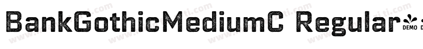 BankGothicMediumC Regular字体转换